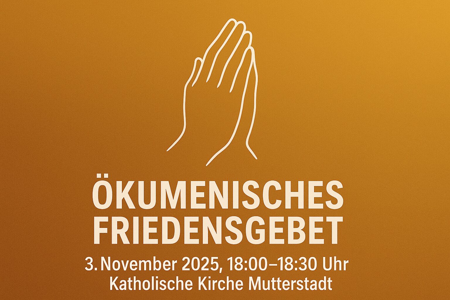 Ökumenischen Friedensgebet kath. Kirche in Mutterstadt